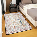 Boho 5x7 Area Rug Vintage Floral Living Room Rug | Art Deco Abstract Rugs for Bedroom, Retro Tribal Aesthetic Oriental Carpet Indoor Floor Mat