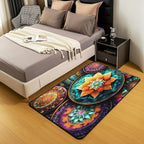 Vintage Mandala Large Area Rug 5x7 Victorian Decor Damask Living Room Rug | Antique Decor Boho Floral Rugs for Bedroom, Bohemian Paisley Medallion Carpet Indoor Floor Mat