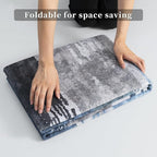 Ciicool 2x5 Washable Runner Rug, Modern Abstract Hallway Rugs Runner, Non-Slip Thin Accent Rug Lightweight Navy Grey Print Distressed Carpet for Laundry Entryway Bedroom Kitchen Bathroom Indoor