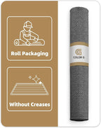 Color&Geometry Ultra Thin Indoor Door Mat Non Slip Rubber Backed Dirt Trapper 36"x56"(Rolled-up NO Creases), Rugs for Entryway, Front Door Mat Indoor Washable Low-Profile Entry Mat, Grey