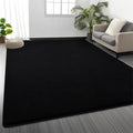Large Area Rugs for Living Room Bedroom, 5 x 8 Ft Non-Slip Modern Area Rug, Soft Thickened Memory Foam Rug, Comfy Minimalist Indoor Carpet for Boys Girls Room Nursery Dorm Home Decor, Black