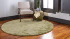 Unique Loom Solo Collection Area Rug - Calabasas (6' 1" Round, Light Green)