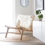 Sheepskin Long Hair 2x3 ft | Bedside Rugs for bedrooms, Sofa, Chair or The Dining Table | Each Sheepskin Rug is Unique and Created by Nature | Small Fluffy Rug in Color White