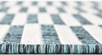 Unique Loom Outdoor Striped Collection Area Rug - Striped (2' x 6' 1" Runner, Teal/Ivory)