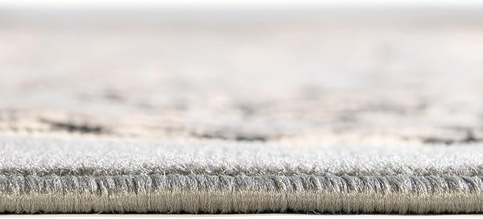 Rugs.com Yasmin Collection Rug – 9' x 12' Gray Medium Rug Perfect for Living Rooms, Large Dining Rooms, Open Floorplans