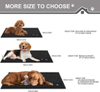 BEQHAUSE Dog Door Mat for Muddy Paws 20"x32" Dirt Trapper Absorbent Doormat Non Slip Entryway Rugs Washable Stain Resistant Welcome Floor Mat Soft Low-Profile for Front Back Door, Black