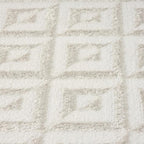 LUXE WEAVERS Geometric Greek Pattern Area Rug, Cream, 4'X5'