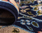 Unique Loom Espahan Collection Area Rug - Cape Cod (7' 1" x 10' Rectangle, Navy Blue/ Black)
