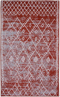 Furnish my Place Trellis Pattern Rug - 5 ft. x 8 ft, Rust, Bohemian Rug with Transitional Design