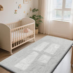 Soft Runner Rugs for Bedroom, White 3x7 Area Rugs Fluffy Rug Shaggy Area Rug Carpet, Bedside Rug for Living Room Bedroom Kids Room Home Decor
