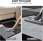 Rugshop Contemporary Modern Boxes Grey Area Rug Runner 2' x 7' 2"
