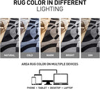 Rugshop Contemporary Abstract Circles Perfect for high Traffic Areas of Your Living Room,Bedroom,Home Office,Kitchen Area Rug 6'6" x 9' Gray