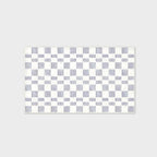 EVERGRACE Checkered Plaid Area Rug 3x5, Soft Fuzzy Faux Wool Rugs Washable Anti Slip Rugs Small Rug Carpet for Entryway Bedroom Living Room Hallway Kitchen Dining Room and Laundry Room, Light Gray