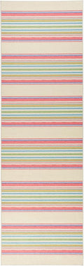 Dash & Albert Cady Stripe Multi Machine Washable Rug, 4 X 6 Feet, Multicolored Stripe Pattern - Premium Luxury Hotel Quality Soft Breathable Hypoallergenic Machine Washable Easy Care All Season