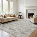 Garvee Solid Color Area Rugs 9x12 Large Living Room Rug with Rubber Backing, Stain Resistant Modern Rug Non Shedding Low Pile Soft Carpet, Foldable Thin Mats for Bedroom, Dining Room, Nursery, Camel