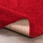 Artistic Weavers Solid Plush Blissful Shag Area Rug, 7'10" x 10', Red