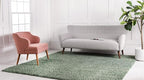 Unique Loom Davos Shag Collection Area Rug - Solid (10' Square, Sage)