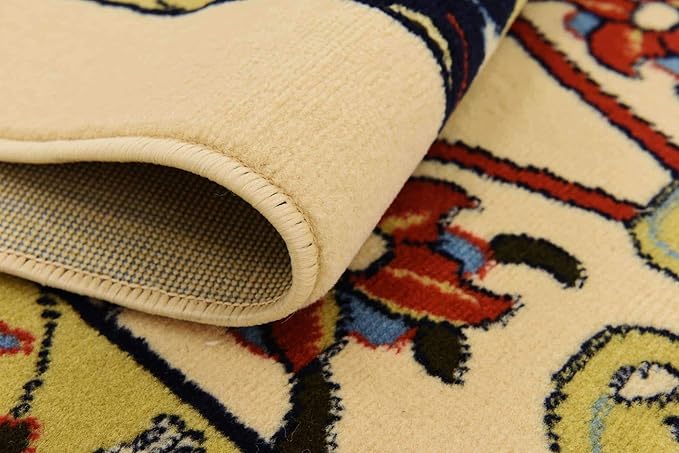Unique Loom Espahan Collection Area Rug - Cape Cod (9' 10" x 13' 1" Rectangle, Cream/ Black)