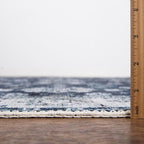 Bloom Rugs Washable Non-Slip 3' x 5' Rug - Dark Blue Traditional Bordered Area Rug for Living Room, Bedroom, Dining Room, and Kitchen - Exact Size: 3' x 5'