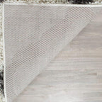 SAFAVIEH Dallas Shag Collection Area Rug - 4' Square, Ivory & Dark Grey, Trellis Design, Non-Shedding & Easy Care, 1.5-inch Thick Ideal for High Traffic Areas in Living Room, Bedroom (SGD257H)