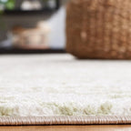 SAFAVIEH Area Rug 3x5 - Tulum Collection - Ivory & Sage, Moroccan Boho Tribal Design, Non-Shedding & Easy to Clean, Ideal for Entryway, Foyer, Accent Space, Bedroom (TUL272H)