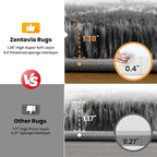 Zentavio Area Rugs for Living Room Large Rugs for Bedroom 5x8 Carpet Fluffy Fuzzy Soft Shag Aesthetic Plush High Pile Gray Throw Rug for Nursery Kids Room Dorm Diomond Black