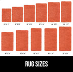 GORILLA GRIP Bath Rug Mat 36x24, Thick Soft Absorbent Chenille, Quick Dry Microfiber Mats, Rubber Backing Washable Shower Floor Rugs, Bathmat Runner, US Designed Bathroom Home Decor Accessories Coral