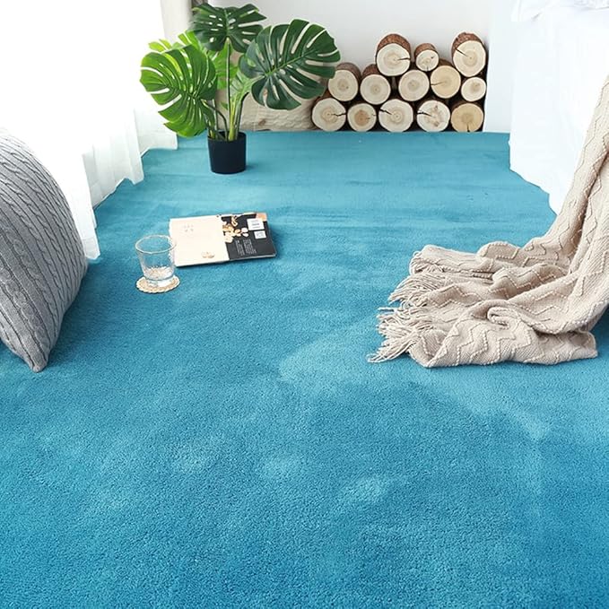 Soft Cashmere Area Rug Luxury Bedside Carpet Bedroom Living Room Mats Solid Color Children's Room Rugs Runner Carpets Indoor Mats Home Décor White Gray Red 6.5' X 9.8'