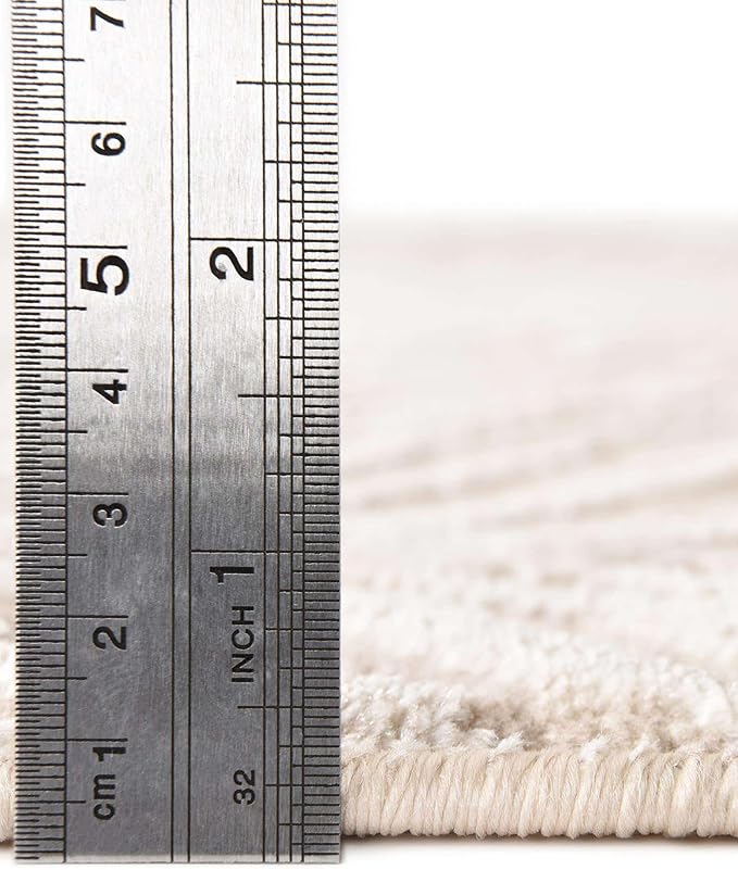 Unique Loom Finsbury Collection Area Rug - Meghan (2' 7" x 12' 2" Runner, Ivory Beige)