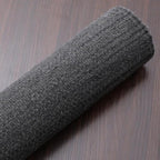 Rugsotic Carpets Hand Woven Flat Weave Kilim Wool ECO-Friendly Area Rugs - 10'x13', Rectangle Shape, Charcoal Color, Solid Plain Design, Low Pile Handmade Rugs for Living Room, Bed Room (D00111)