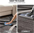 Rugshop Wavy Circles Design Runner Rug, Non-Shedding Carpet for Hallway, Kitchen, or Entryway, Gray, 2'7" x 8'