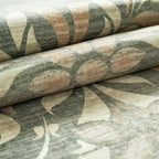 jinchan Hallway Runner Rug 2x10 Vintage Floral Distressed Design - Machine Washable Non-Slip Low-Pile Soft Thin Faux Wool Kitchen Carpet for Farmhouse Bedroom Laundry Room(2x10ft,Dark Green)