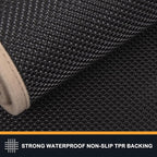 PURRUGS Dirt Trapping Door Mat 34" x 59", Non-Slip Machine Washable Entry Rug, Shoe Scraper, Dog Doormat, Super Absorbent Welcome Mat for Front & Back Door, Muddy Shoes & Paws, Taupe