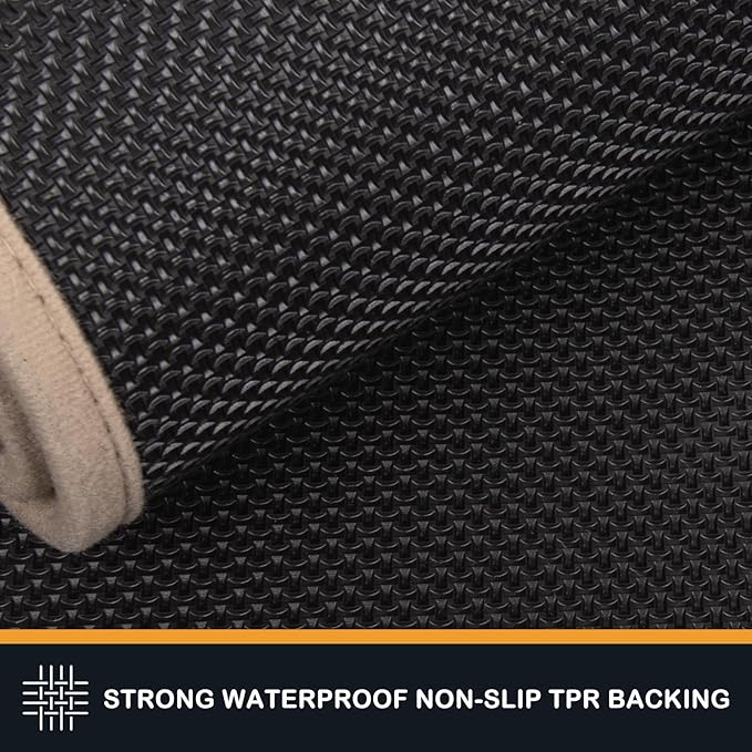PURRUGS Dirt Trapping Door Mat 31.5" x 47", Non-Slip Machine Washable Entry Rug, Shoe Scraper, Dog Doormat, Super Absorbent Welcome Mat for Front & Back Door, Muddy Shoes & Paws, Taupe
