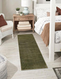 Unique Loom Finsbury Collection Area Rug - Kate (2' x 8' Runner, Green)