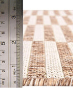 Unique Loom Outdoor Striped Collection Area Rug - Striped (10' x 13' 1" Rectangle Taupe/Ivory)