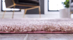 Unique Loom Solo Collection Area Rug - Calabasas (2' 2" x 13' Runner, Pink)