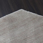Hand Knotted Loom Wool ECO-Friendly Area Rugs - 6'x6', Octagon, Beige Color, Solid Plain Design, High Pile Thick Handmade Anti Skid Area Rugs for Living Room, Bed Room (L00111)