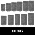 GORILLA GRIP Bath Rug Mat 60x24, Thick Soft Absorbent Chenille, Quick Dry Microfiber Mats, Rubber Backing Washable Shower Floor Rugs, Bathmat Runner, US Designed Bathroom Home Decor Accessories Grey