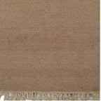 Rugsotic Carpets Hand Woven Flat Weave Kilim Wool ECO-Friendly Area Rugs - 2'6''x10', Runner Shape, Cream Color, Solid Plain Design, Low Pile Handmade Rugs for Living Room, Bed Room (D00111)