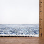 Bloom Rugs Washable Non-Slip 2' x 3' Rug - Blue/Gray Traditional Oriental Area Rug for Living Room, Bedroom, Dining Room, and Kitchen - Exact Size: 2' x 3'