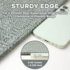 EARTHALL Washable Runner Rug 3x8 Ft Non Slip Runners for Hallways Wide Cotton Rubber Backed Kitchen Runner Braided Indoor Floor Carpet for Entryway, Hallway, Kitchen, Bedroom, Green/Grey