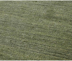 Rugsotic Carpets Hand Woven Flat Weave Kilim Wool ECO-Friendly Area Rugs - 10'x10', Square Shape, Olive Color, Solid Plain Design, Low Pile Handmade Area Rugs for Living Room, Bed Room (D00111)