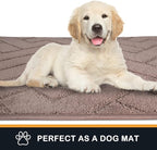 PURRUGS Dirt Trapping Door Mat 24" x 35.5", Non-Slip Machine Washable Entry Rug, Shoe Scraper, Dog Doormat, Super Absorbent Welcome Mat for Front & Back Door, Muddy Wet Shoes & Paws, Grayish Brown
