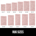 GORILLA GRIP Bath Rug Mat 30x20, Thick Soft Absorbent Chenille, Quick Dry Microfiber Mats, Rubber Backing Washable Shower Floor Rugs, US Designed Bathroom Bathmat Home Decor Accessories, Dusty Rose