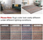 Keen Home Design 2x10 Rug - Machine Washable Runner Rug with Non-Slip Backing, Ideal for Hallway, Entryway, Kitchen, Laundry Room - Vintage, Easy Clean, Durable, Low Pile - (2'6" x 10')