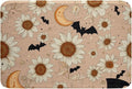 Erosebridal Groovy Daisy Bathroom Mat for Girls Women Retro Flower Floral Microfiber Bath Rug Moon and Stars 3D Entryway Door Mat 16x24 Psychedelic Outer Space Planets Bath Mat Halloween Bats Bath Rug