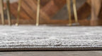 Rugs.com Lattice Frieze Collection Rug – 8' Square Light Gray Medium Rug Perfect for Living Rooms, Kitchens, Entryways