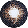 Round Ethnic Rug for Living Room | Handcrafted Designer Floor Carpet with Central Mandala Pattern | Traditional Decorative Area Mat for Home Décor(Brown_7x7)