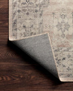 Loloi Hathaway Collection HTH-03 Java/Multi 7'-6" x 9'-6", .25" Thick Area Rug, Soft, Durable, Printed, Modern, Low Pile, Non-Shedding, Easy Clean, Living Room Rug